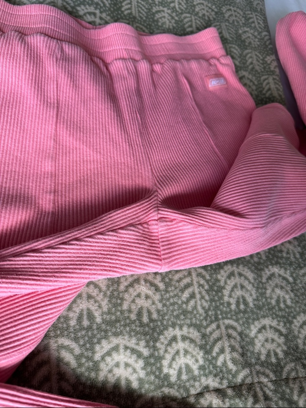 Bo+Tee Pink Ribbed Pants - Picture 4 of 7